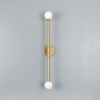 Silverton Double Globe Slim Bathroom Wall Sconce 30" IP44
