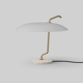 Astep - Model 537 (Color: Brass Structure - White Reflector - White Marble Base)