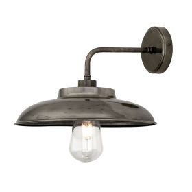 Darya Brass Outdoor Wall Sconce IP65 (Option: AntiqueSilver, Material: ClearGlass)