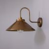 Nerissa Brass Swan Neck Wall Sconce IP65