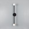 Silverton Double Globe Slim Bathroom Wall Sconce 30" IP44