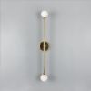 Silverton Double Globe Slim Bathroom Wall Sconce 30" IP44
