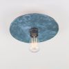 Bog Oak Organic Ceramic Disc Ceiling Light, Blue Earth