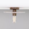 Bog Oak Marbled Ceramic Disc Ceiling Light