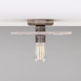 Bog Oak Marbled Ceramic Disc Ceiling Light (Option: Marbled, Material: AntiqueSilver)