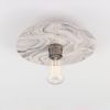 Bog Oak Marbled Ceramic Disc Ceiling Light