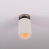 Senna Organic Ceramic Ceiling Light 4.5", Matte White Striped