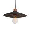 Pyrus Organic Ceramic Pendant Light 11", Black Clay