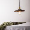 Pyrus Organic Ceramic Pendant Light 11", Black Clay