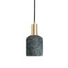 Osier Organic Ceramic Pendant Light 4.5", Blue Earth