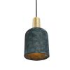 Osier Organic Ceramic Pendant Light 4.5", Blue Earth