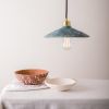Pyrus Organic Ceramic Pendant Light 11", Blue Earth