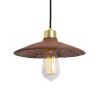 Pyrus Organic Ceramic Pendant Light 11", Red Iron