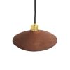 Pyrus Organic Ceramic Pendant Light 11", Red Iron