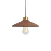 Pyrus Organic Ceramic Pendant Light 11", Red Iron