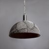 Kauri Organic Ceramic Dome Pendant Light 14.6", Black Clay